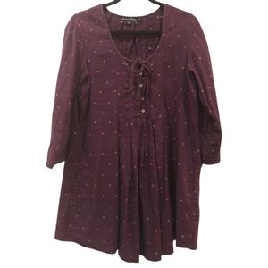 Gudrun Sjoden Purple Polka Dot Tunic. Small